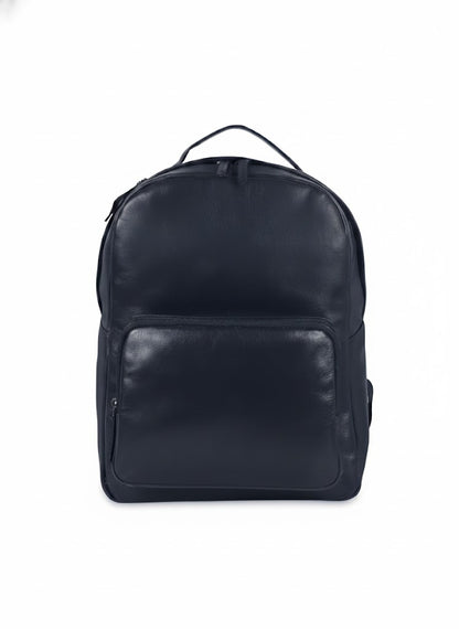 Black leather backpack BY YAGO