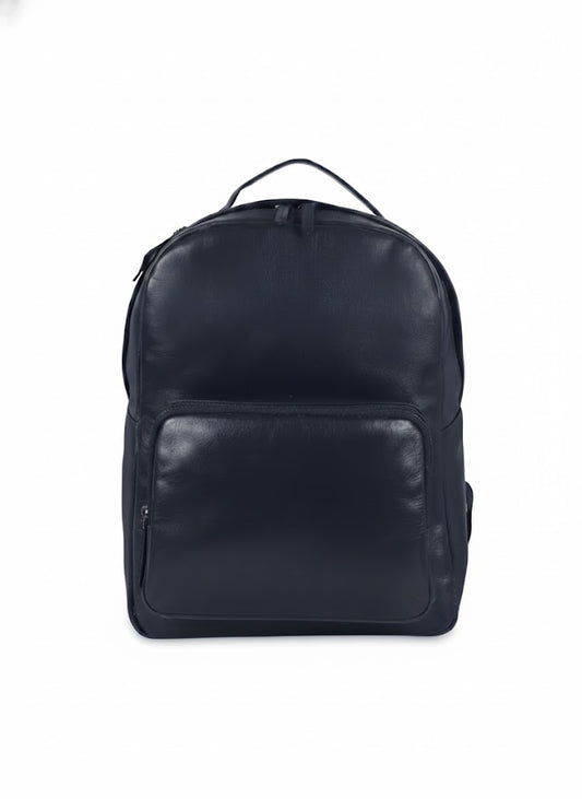 Black leather backpack BY YAGO