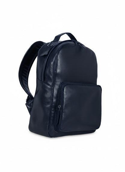 Black leather backpack 
