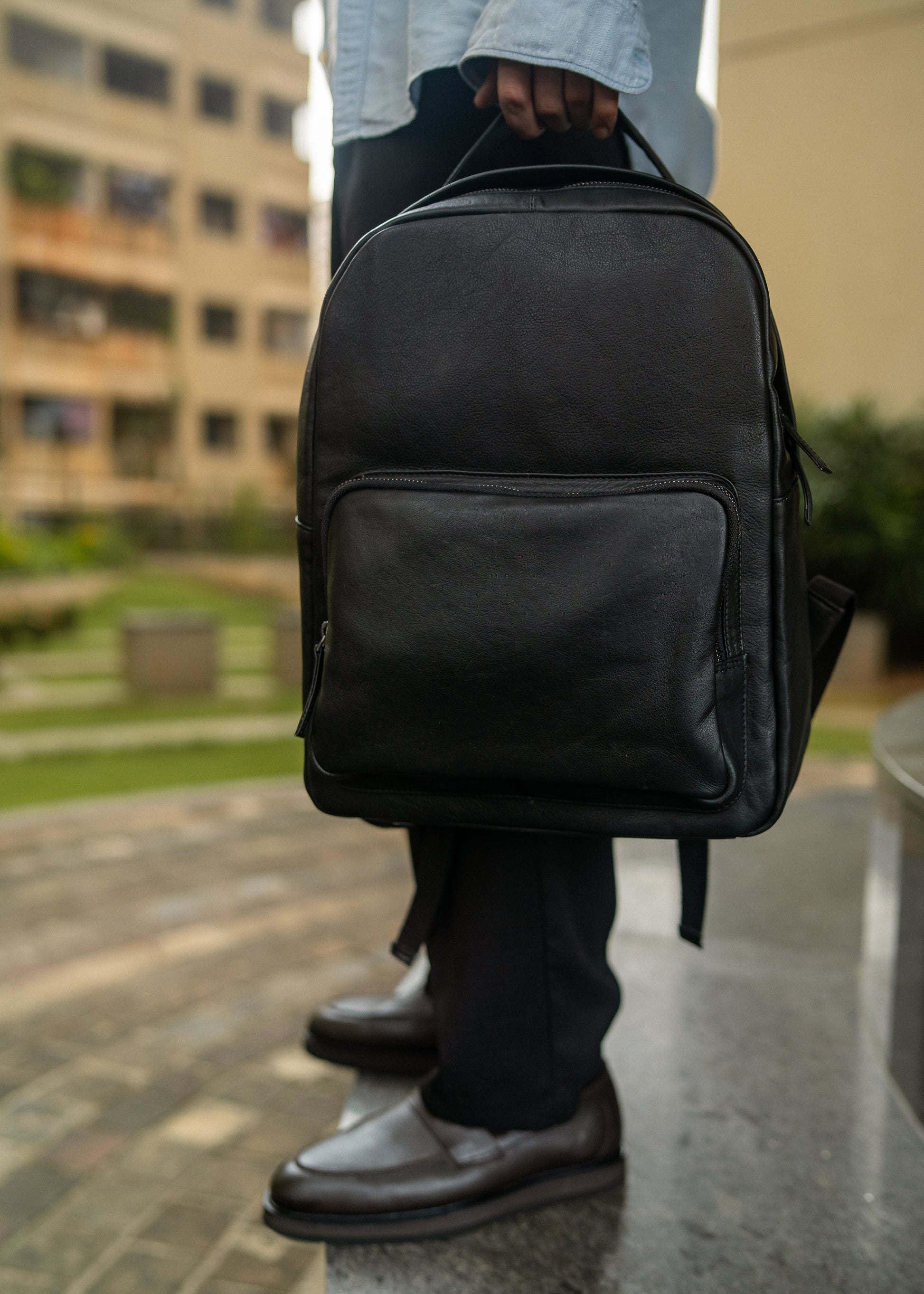 black leather backpack sydney Sydney Black – Men's Leather Backpack